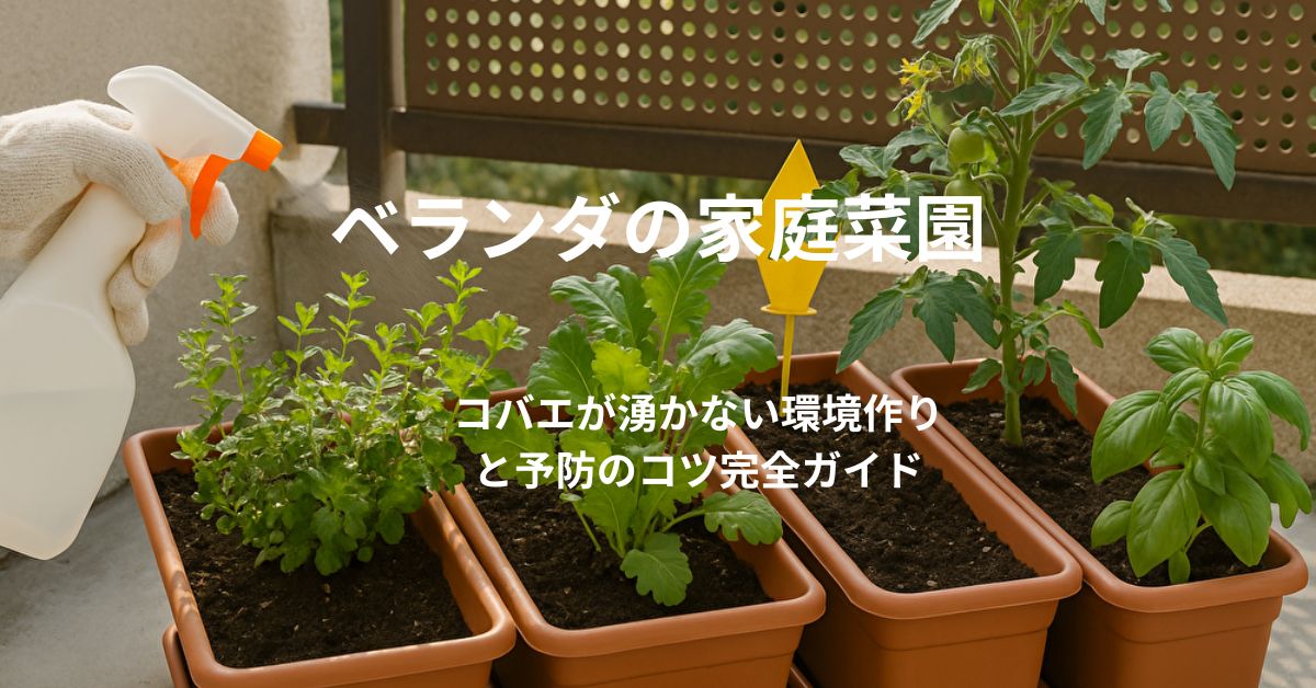 ベランダの家庭菜園でコバエが湧かない環境作りと予防のコツ完全ガイド